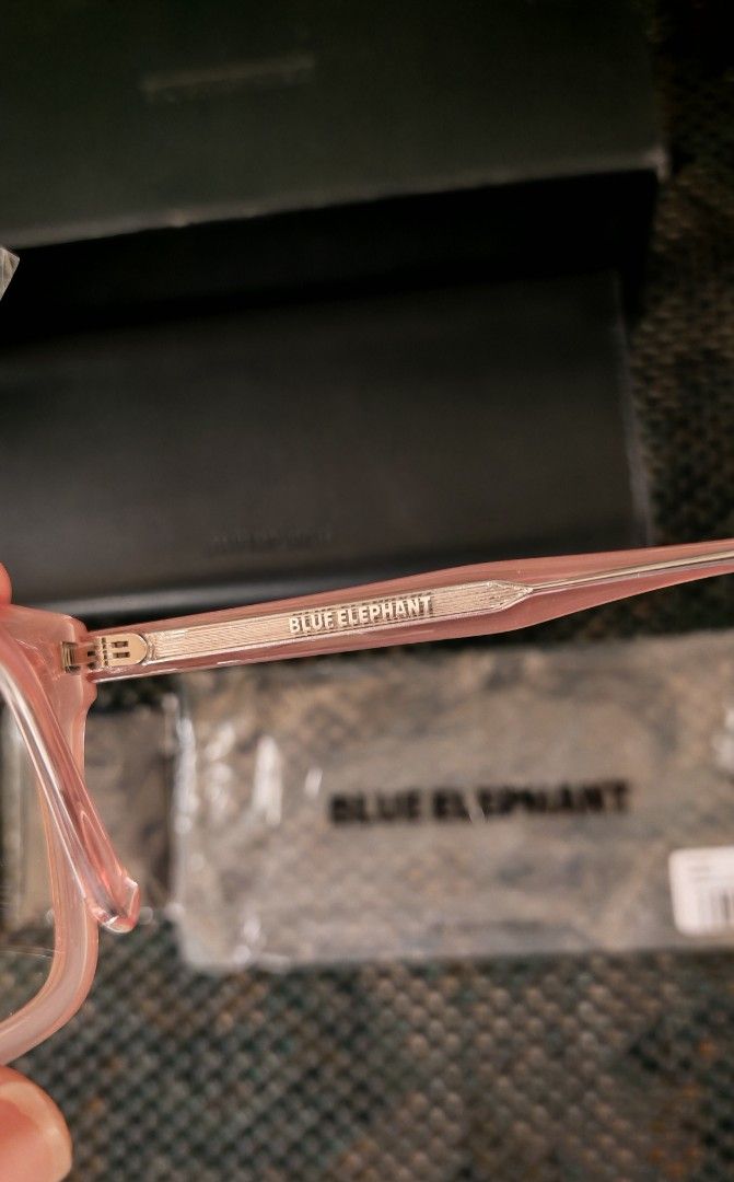 Blue Elephant Eyeglasses NEMO Peach Crystal (Category: Sunglasses & Eyewear) located in San Pablo. Submitted by kpeachblush (Listing ID 1441335156, Image 2). Description: - Brand: Blue Elephant - Model: Nemo - Color: Peach Crystal - Includes: Original box, case, warranty card and cleaning cloth - Style: Chic color and design, Ideal for everyday wear or as a fashion statement read before buying!! The outer box has dents but rest assured the case a