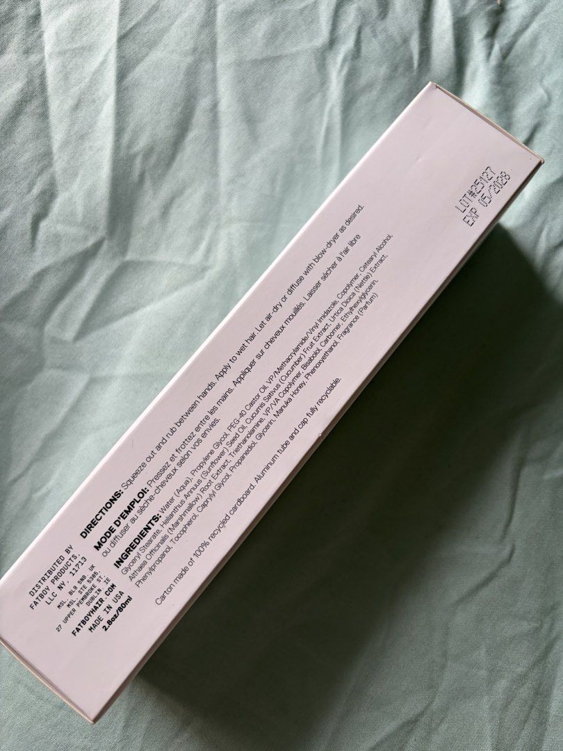 [brand new] Fatboy styling curl cream (Category: Hair) located in Valenzuela. Submitted by fragrancehaven.ph (Listing ID 1441230396, Image 2). Description: .