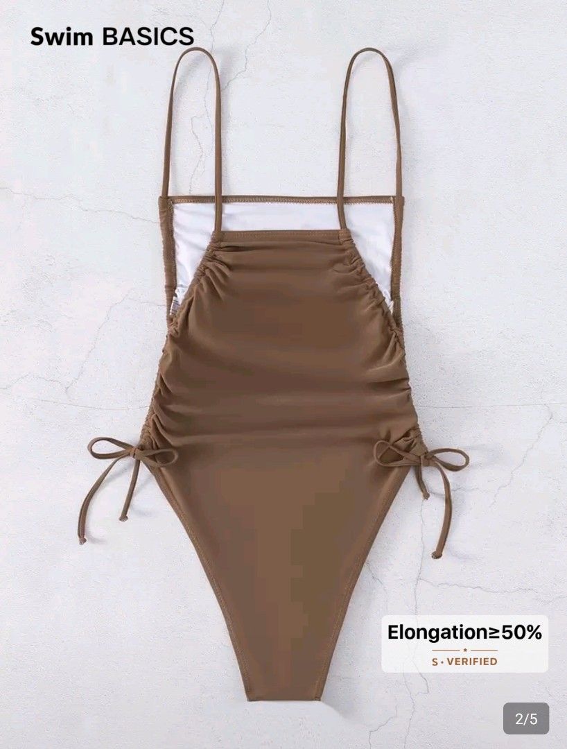 Brown Swimsuit Cover-up with Ties (Category: Bikinis & Swimsuits) located in Manila. Submitted by yzahmae (Listing ID 1441294751, Image 3). Description: - Lightweight brown cover-up - Features adjustable side ties - Ideal for beach or pool - Easy to pack for vacation p.s. di ko sya nagamit kasi di natuloy swimming namin :(((.