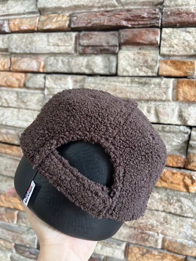 Brown Teddy Fleece Baseball Cap with 'S' Logo (Category: Caps & Hats) located in Manila. Submitted by markhie22 (Listing ID 1441225106, Image 3). Description: - Super cozy brown teddy fleece cap - Features a white 'S' logo on the front - 'THE UNIVERSAL SPORTS' embroidered on the brim - Adjustable strap at the back for a comfortable fit - Perfect for staying warm and stylish.