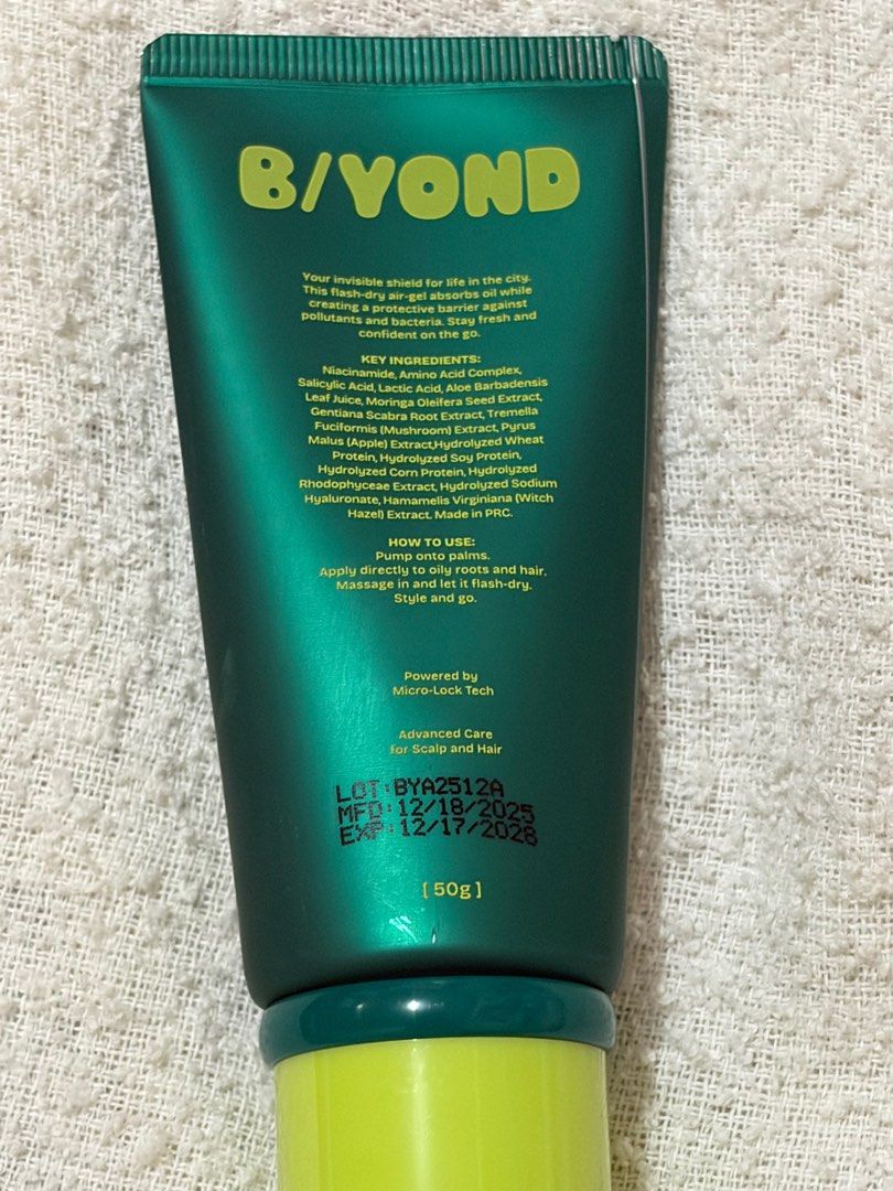B/YOND Anti-bacterial Dry Shampoo 50g (Category: Hair) located in San Fernando. Submitted by cscg_ (Listing ID 1441319012, Image 2). Description: - Max 5 pumps used.