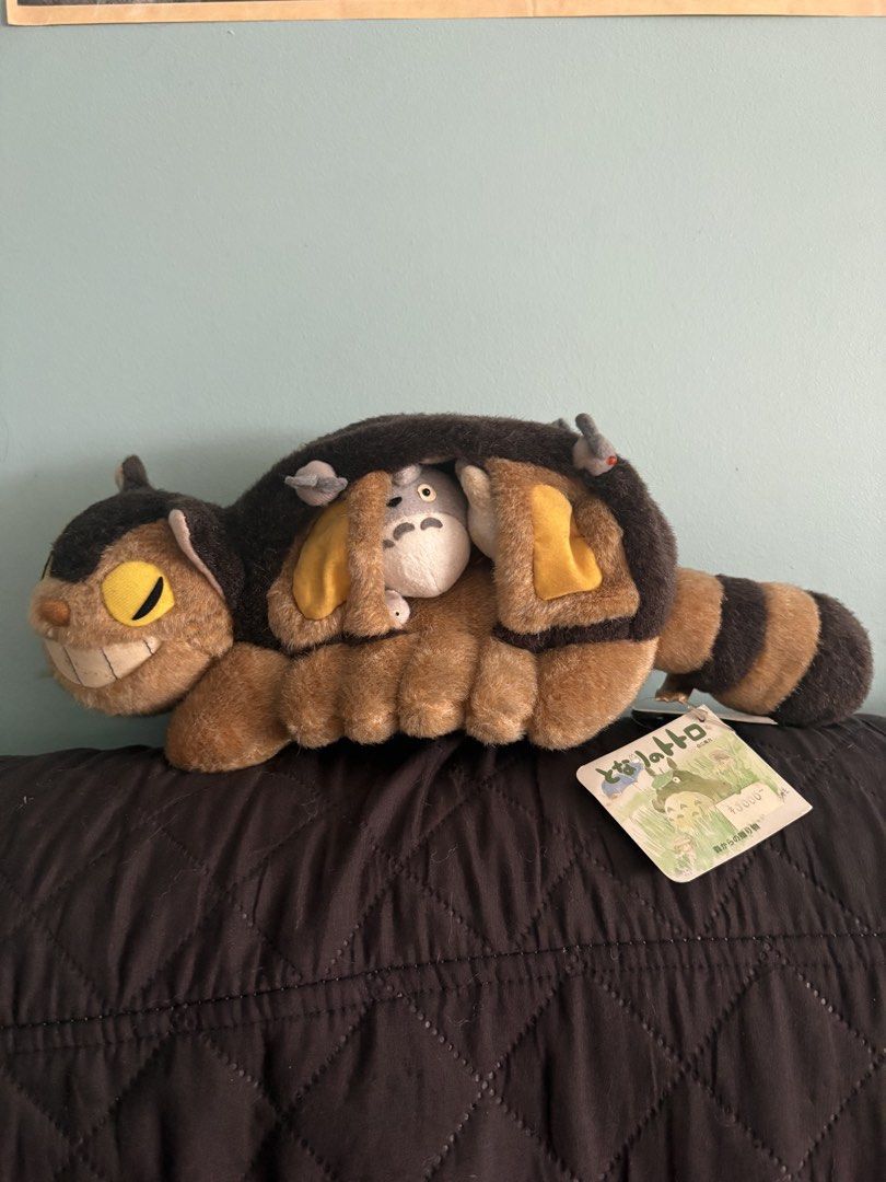 CatBus Plush (Category: Fan Merchandise) located in Pasig City. Submitted by prelovydovy (Listing ID 1441177162, Image 1). Description: bought in Japan, still with tags, just a bit of yellowing on the teeth and some other parts.