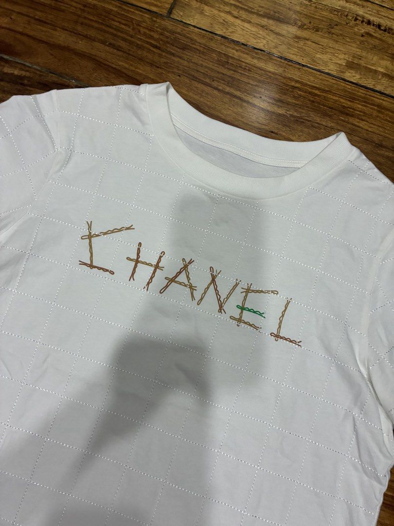 Chanel White Quilted T-Shirt (Category: Shirts) located in Quezon City. Submitted by anolymous (Listing ID 1441324111, Image 2). Description: Feel free to message me for more photos or details :).