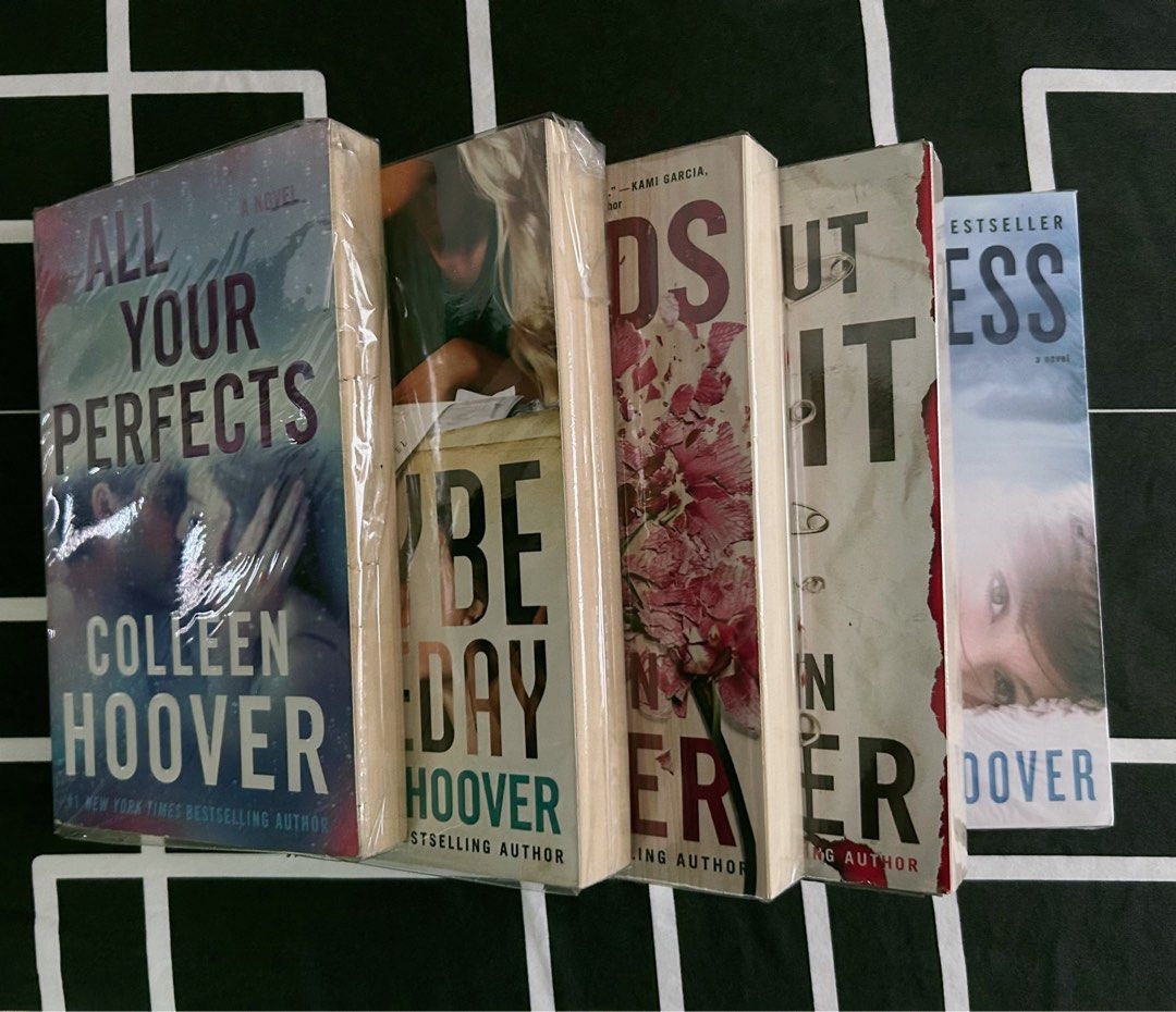 Colleen Hoover Novels (Category: Storybooks) located in Cainta. Submitted by klach (Listing ID 1441188015, Image 2). Description: 📖 It Ends With Us ₱250 📌 Read once / First Owner 📌 Minimal spine crease 📌 Tanning pages 📖 Maybe Someday ₱250 📌 Read once / First Owner 📌 Minimal spine crease 📌 Tanning pages 📖 All Your Perfects ₱250 📌 Read once / First Owner 📌 Minimal spine crease 📌 Tanning pages 📖 Hopeless ₱450 📌 BNew (Sealed) 📖 Without