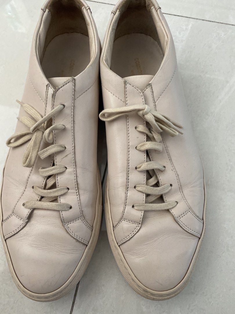 Common Projects Achilles Low Sneakers (Category: Sneakers) located in Quezon City. Submitted by viber9163490242 (Listing ID 1441212184, Image 3). Description: - Brand: Common Projects - Model: Achilles Low - Origin: Made in Italy - Material: Leather upper - Color: Light beige / Off-white - Ideal for: Everyday wear.