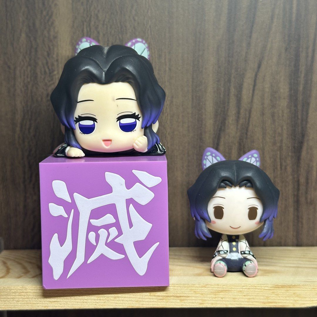 Demon Slayer Shinobu Kocho Figures (Category: Figurines & Statues) located in Antipolo. Submitted by jorgieanimeshop (Listing ID 1441178461, Image 1). Description: Bundle Shinobu - ₱780 Hikkake - ₱450 Chokonokko - ₱380 Take All Chokonokko Hashira - ₱2,650 (7pcs) + free 3 acrylic case Take All Hikkake Hashira - ₱4,000 (9pcs) + display rack.
