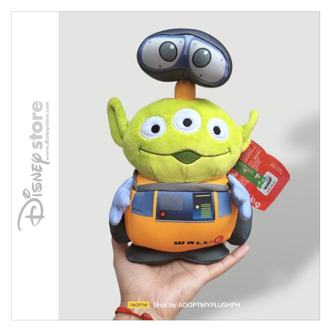 Disney Pixar | Alien Remix, Wall-E Plush *HTF (Category: Plushies & Soft Toys) located in Taguig. Submitted by adopt.my.plush.ph (Listing ID 1441295127, Image 1). Description: ‼️Last Price (LP) Posted Wall-E plush- 900 NWT New With Tag by Disney Store *as is, WYSIWYG ‼️Photos have been uploaded for your reference. Kindly make sure to review them ALL before sending your inquiries. ℹ️ WALL-E, short for Waste Allocation Load Lifter Earth-class, is t