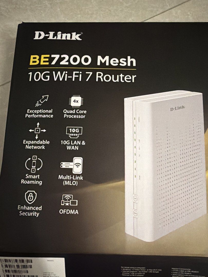 D-Link BE7200 Mesh 10G Wi-Fi 7 Router