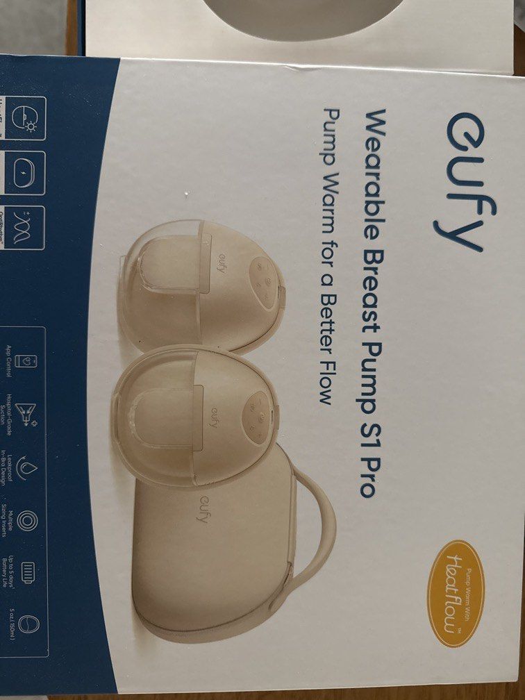 EUFY Pump S1 Pro - Accessories (Category: Breastfeeding & Bottle Feeding) located in Singapore. Submitted by rikolingg (Listing ID 1441188005, Image 1). Description: EUFY S1 PRO Still under warranty. Selling brand new accessories such as charging case, cover, cable. Well used for the wearable breast pump. Not selling the one I crossed out due to hygiene purpose. You can buy the spare part online shop. Pm for more if you interested. For non-fussy 