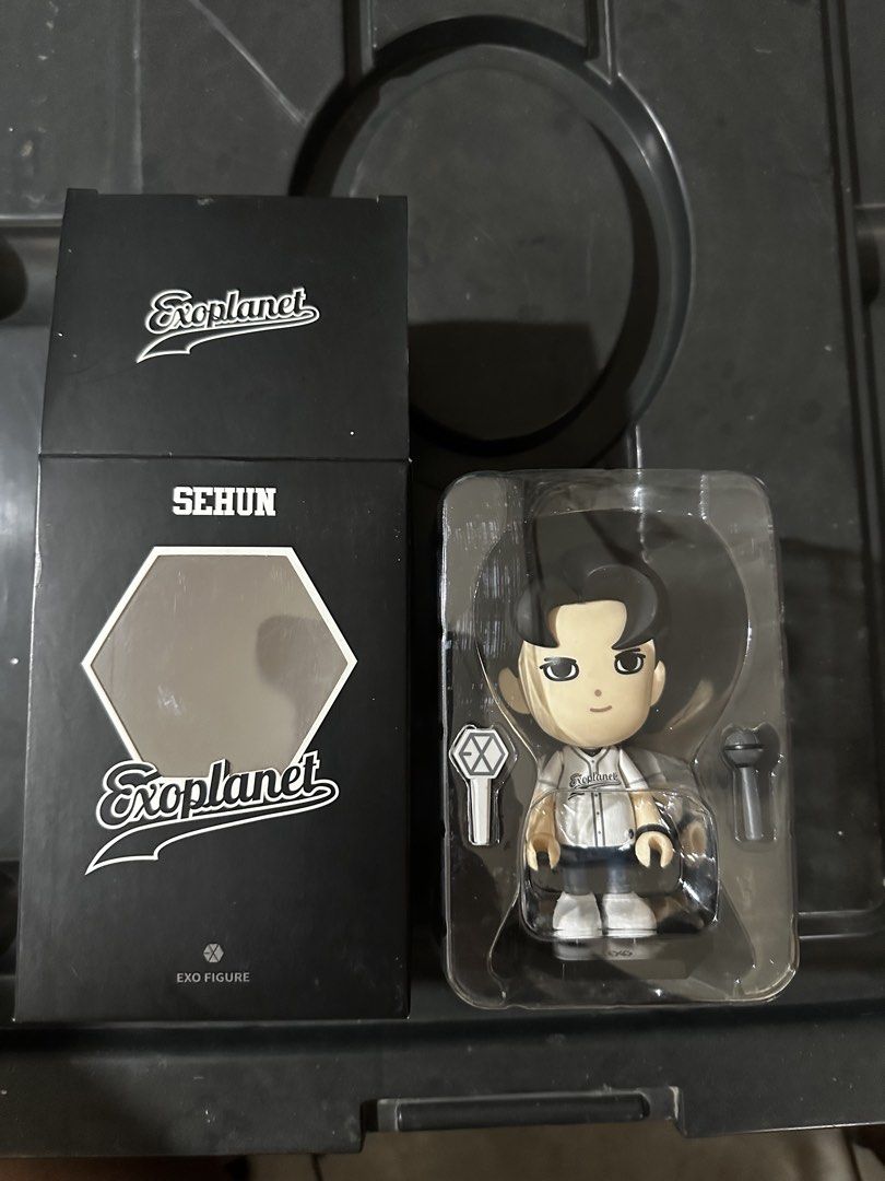 EXO Sehun Exoplanet Figure with Box (Category: K-Wave Merchandise) located in Bulacan. Submitted by felice0 (Listing ID 1441254372, Image 1). Description: - EXO Sehun figure from Exoplanet - Comes in original packaging - Includes: figure, lightstick accessory, small black accessory - A must-have for any EXO fan's collection!.