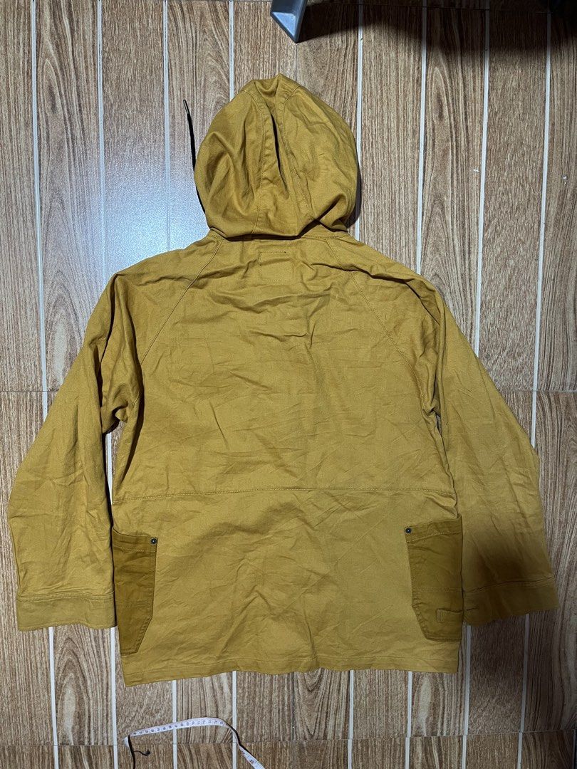 FieldCore Mustard Yellow Hooded Jacket Size L (Category: Coats, Jackets and Outerwear) located in Manila. Submitted by mjaothrift (Listing ID 1441326928, Image 2). Description: - FieldCore hooded jacket - Color: Mustard Yellow - Size: L - Closure: Zip and button - Features: Multiple front pockets, adjustable drawstring hood - Ideal for: Outdoor activities and casual wear.