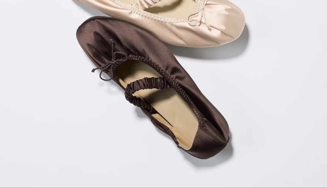 GU ballet shoes (Category: Flats & Sandals) located in Pasig City. Submitted by redeem (Listing ID 1441233537, Image 1). Description: Brand new with tag Bought in Japan Size: 25cm/ XL.