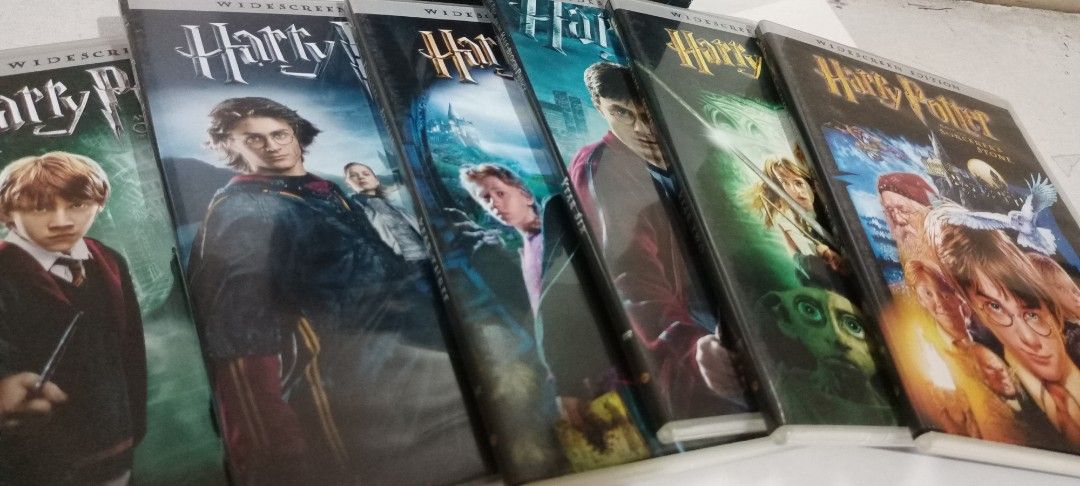 Harry Potter Years 1-6 6-Disc DVD Set Widescreen (Category: CDs & DVDs) located in Manila. Submitted by jeannetteyago (Listing ID 1441326439, Image 2). Description: - Complete Harry Potter DVD set - Covers Years 1 through 6 * Inlays not included - Includes: Sorcerer's Stone, Chamber of Secrets, Prisoner of Azkaban, Goblet of Fire, Order of the Phoenix, and Half-Blood Prince - All discs are widescreen - Great gift for any Harry Potter fan!.