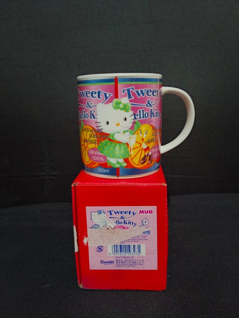 Hello Kitty & Tweety Bird Vintage Mug (Category: Coffee & Tea Tableware) located in Compostela. Submitted by buenaflora04681 (Listing ID 1441254293, Image 1). Description: as is w/the box Brandnew condition Original from Japan Source.