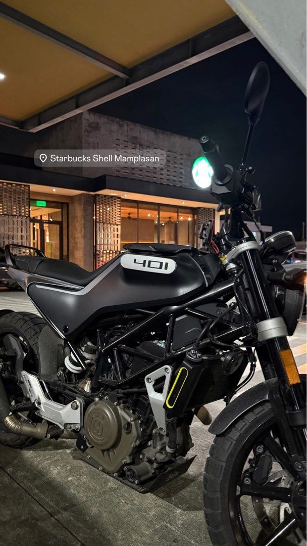 Husqvarna Svartpilen 401 Motorcycle (Category: Motorbikes for Sale) located in Manila. Submitted by bpbutter (Listing ID 1441324420, Image 1). Description: Husqvarna Svartpilen 401 for sale. Blacked out with the 401 logo on the tank. Ready for the road. Great for city riding and weekend adventures. There is an honest issue Message me for the details. Negotiable.
