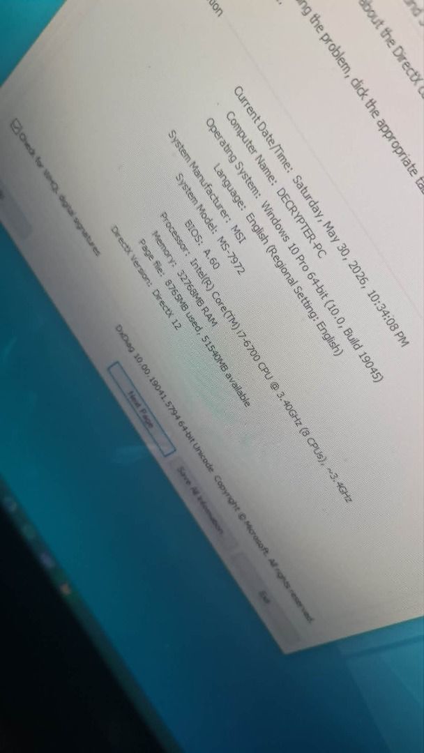 Intel Core i7-6700 GTX 1060 6GB Desktop PC (Category: Desktops) located in Pasig City. Submitted by d3crypt3r_rabbit (Listing ID 1441373416, Image 3). Description: - Intel Core i7-6700 CPU @ 3.40GHz - 32GB RAM - NVIDIA GeForce GTX 1060 (6GB VRAM) - 466GB SSD Storage - Windows 10 Pro 64-bit.