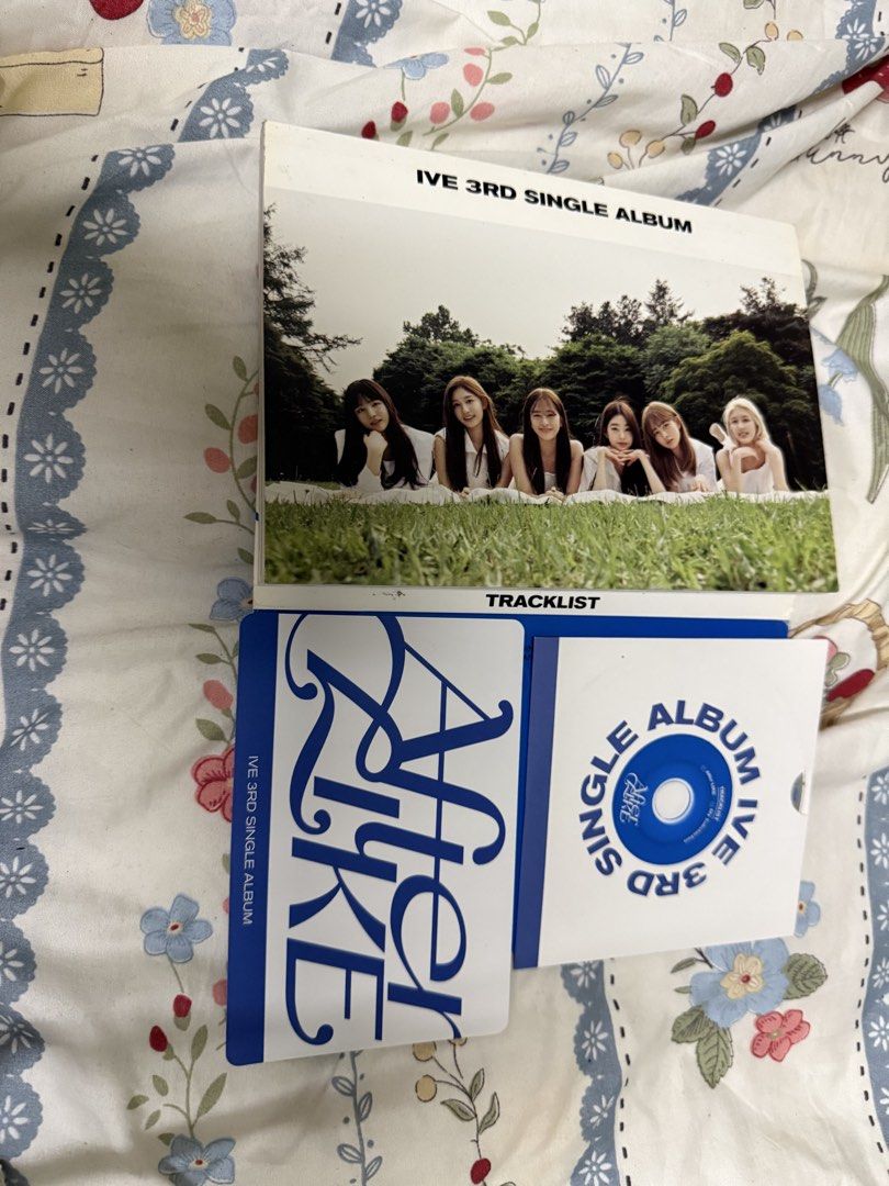 IVE UNSEALED ALBUMS (Category: CDs & DVDs) located in Manila. Submitted by sixsevenmari (Listing ID 1441358019, Image 3). Description: Available: Love Dive and After Like 200 each, no photocards Love Dive Inclu: heart photo, cd, photobook After like: random postcard, cd, photobook.
