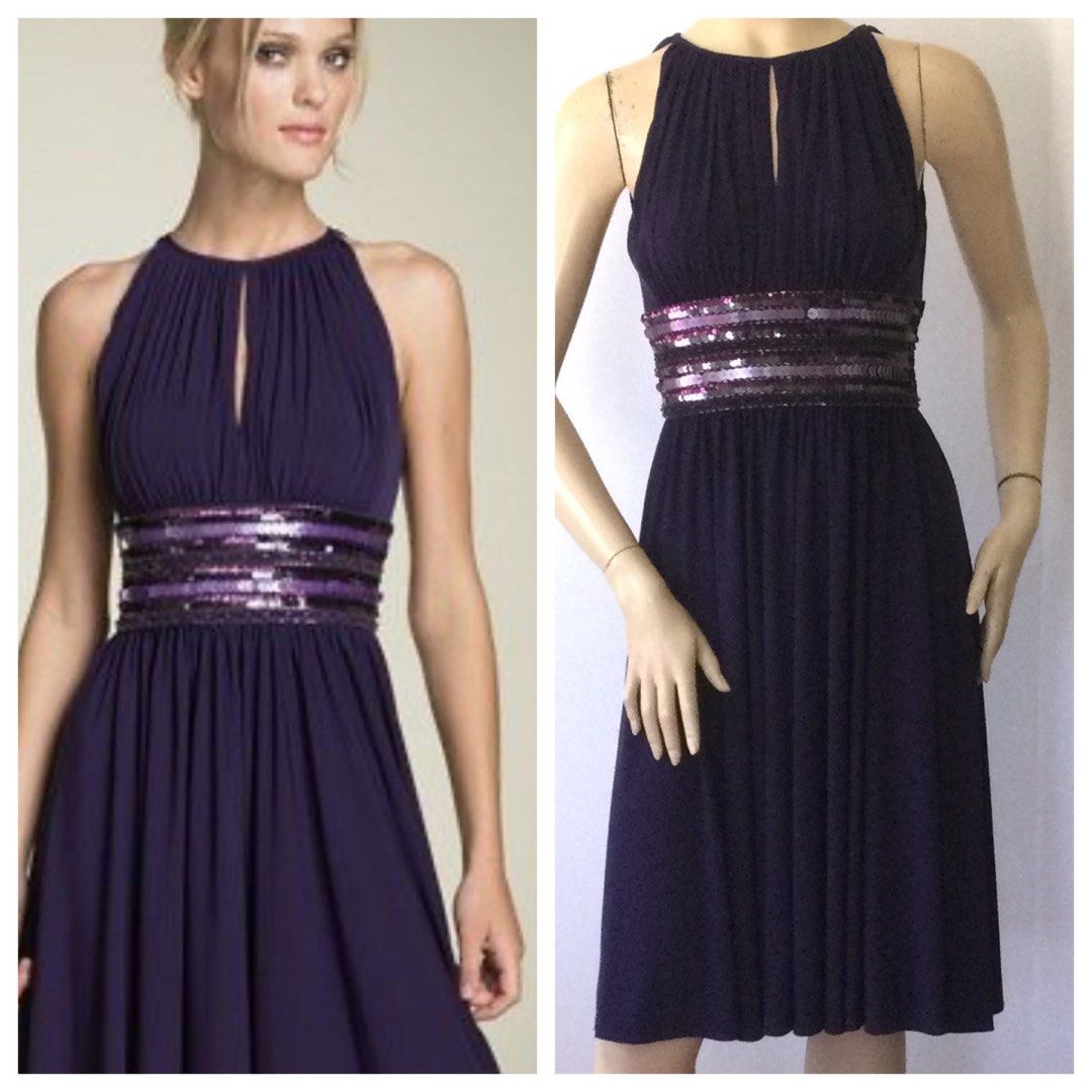 JH Purple dress (Category: Dresses) located in Binan City. Submitted by myutopia28 (Listing ID 1441223130, Image 1). Description: This is a purple sleeveless dress featuring a ruched bodice, keyhole neckline, and a beaded waistline Fits large to xl frame.