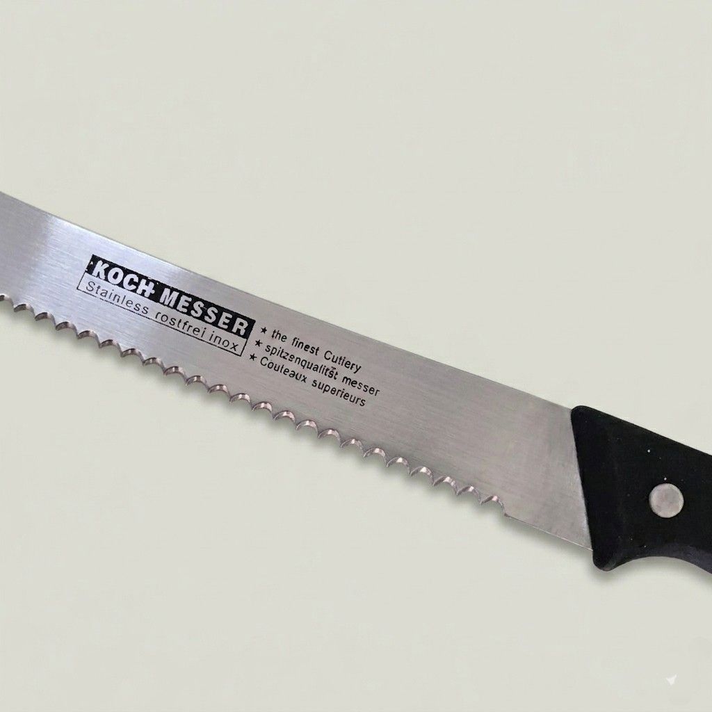 Koch Messer Serrated Bread Knife 8" Stainless Steel