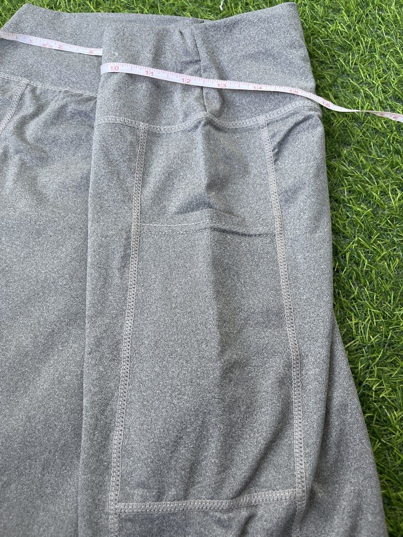 LAVA Grey Biker Shorts with Pockets (Category: Shorts) located in Bacolod City. Submitted by marbiii (Listing ID 1441251916, Image 3). Description: - Brand: LAVA - Color: Grey - Style: Biker Shorts - Design: High-waisted with side pockets - Material: Stretchy for comfort - Versatile: Ideal for workouts or casual wear - Sizing: Measurements available in photos **BEST FITS LARGE.