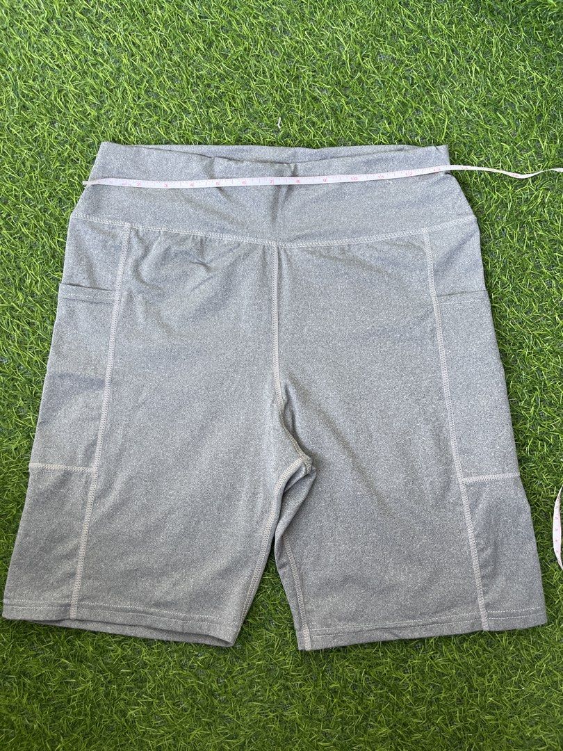 LAVA Grey Biker Shorts with Pockets (Category: Shorts) located in Bacolod City. Submitted by marbiii (Listing ID 1441251916, Image 1). Description: - Brand: LAVA - Color: Grey - Style: Biker Shorts - Design: High-waisted with side pockets - Material: Stretchy for comfort - Versatile: Ideal for workouts or casual wear - Sizing: Measurements available in photos **BEST FITS LARGE.
