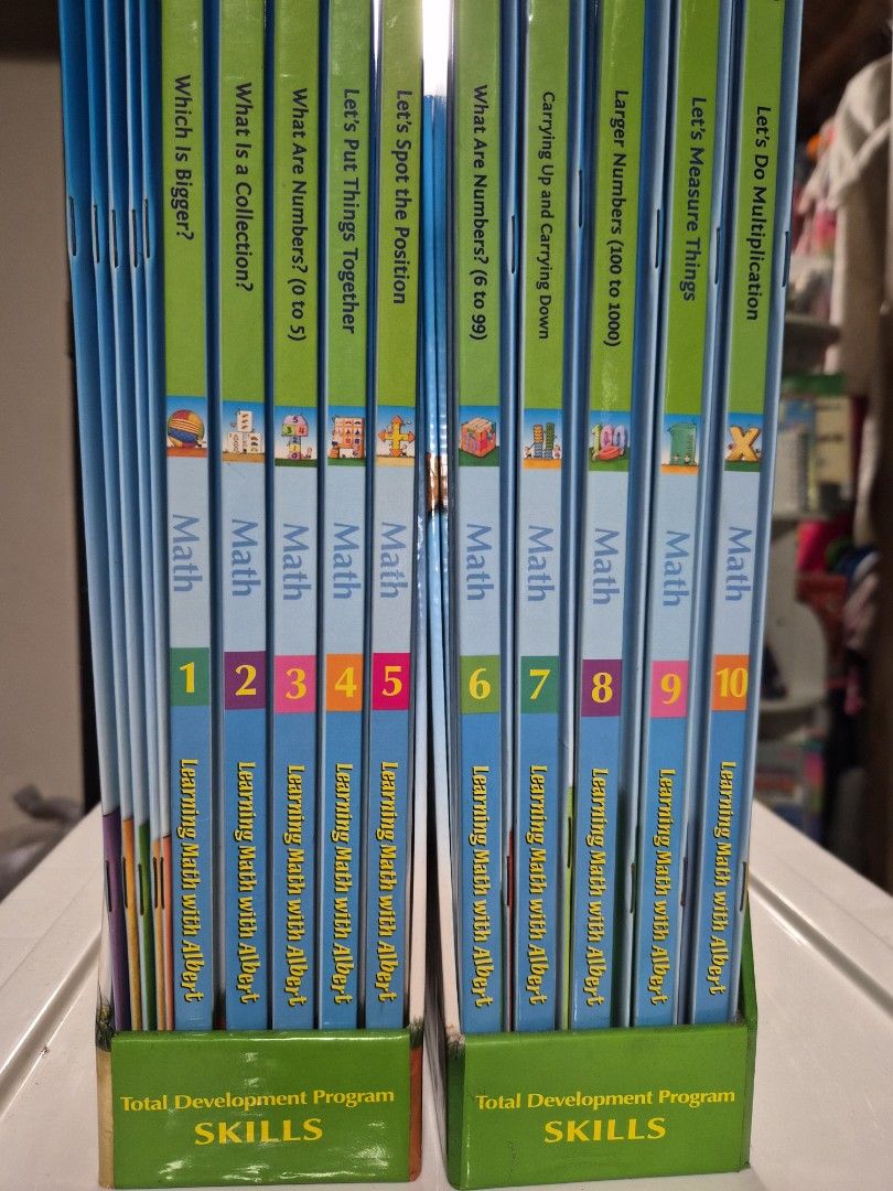 Learning Math (Category: Children's Books) located in Singapore. Submitted by zvenusz (Listing ID 1441317131, Image 1). Description: only read some books once. assessment books untouched. 10 books 10 workbooks 1 Math kit parent guide suitable for 3 to 8 yrs old.