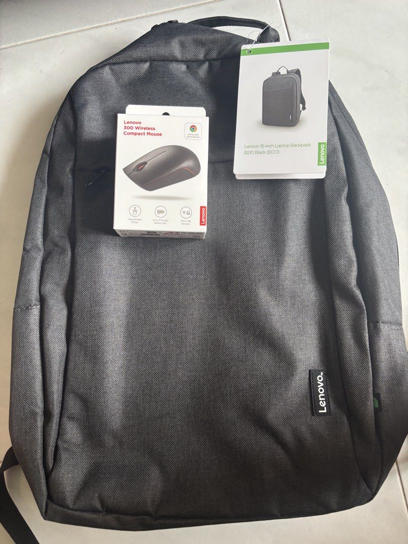Lenovo 16-inch Laptop Backpack & Wireless Mouse Bundle470160681101568000