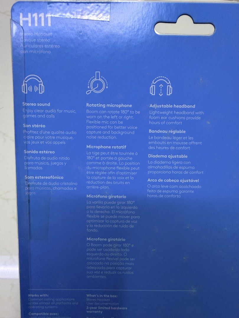 Logitech H111 Stereo Headset with Microphone471340615866798082