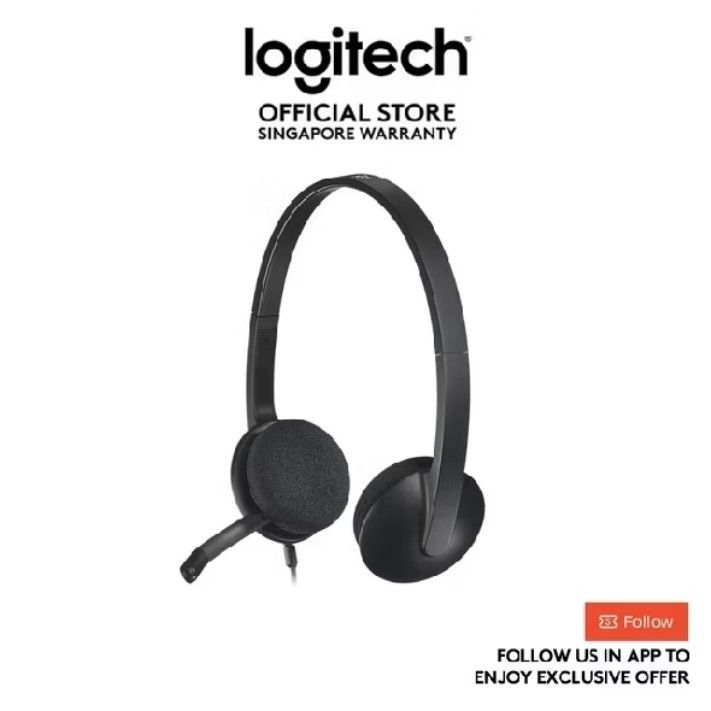 Logitech H390 USB Computer Headset with Noise Cancelling Microphone
