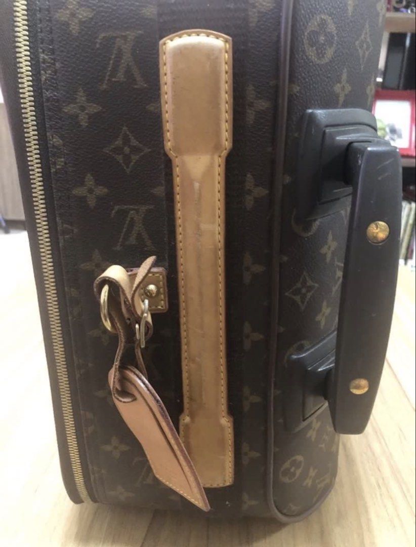 Louis Vuitton Monogram Suitcase (Category: Luxury Bags & Wallets) located in Pasig City. Submitted by theg3neralist (Listing ID 1441314652, Image 2). Description: VINTAGE LOUIS VUITTON MONOGRAM PEGASE 45 ROLLING LUGGAGE- Needs wheel replacement & minor restoration. Also great for up cycling..