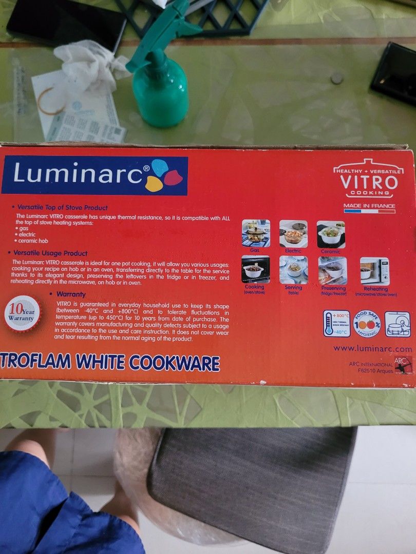 Luminarc Vitroflam White Cookware 3L469968876859576322