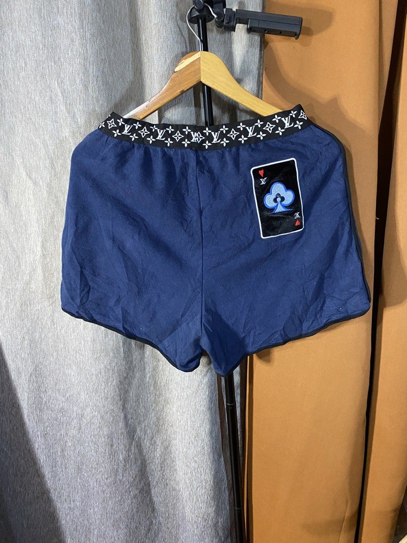 LV unisex cotton short (Category: Luxury Apparel) located in Davao. Submitted by msthrifted (Listing ID 1441366325, Image 3). Description: 24-30 waistline No flaws.