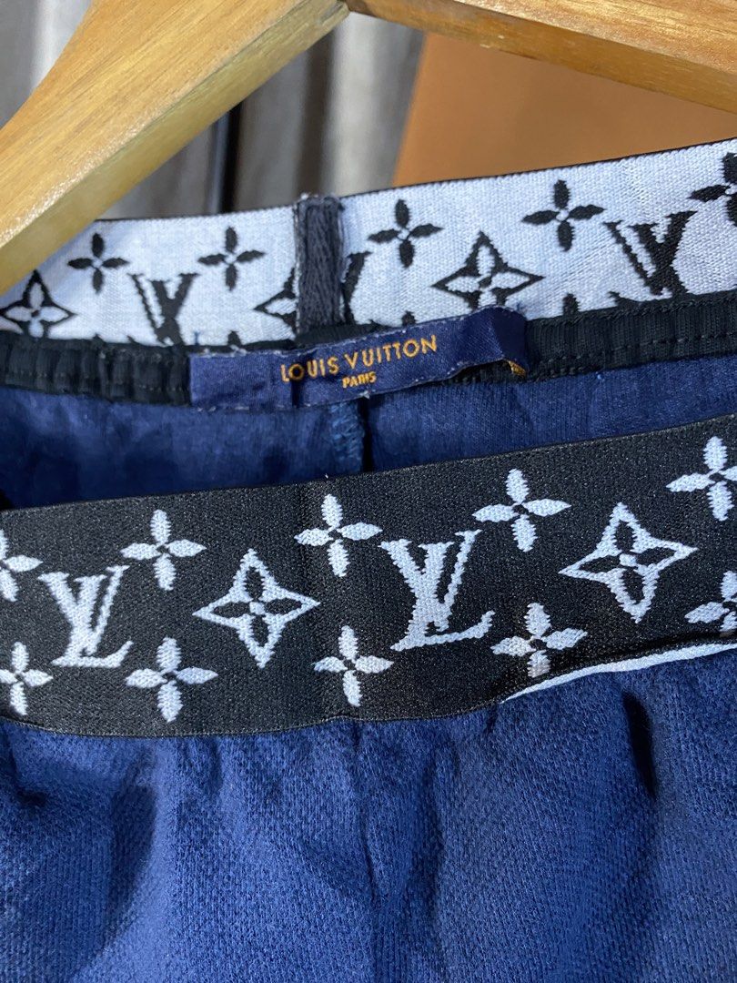 LV unisex cotton short (Category: Luxury Apparel) located in Davao. Submitted by msthrifted (Listing ID 1441366325, Image 2). Description: 24-30 waistline No flaws.