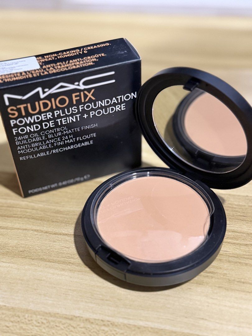 MAC Studio Fix Powder Plus Foundation NC20 (Category: Makeup) located in Las Pinas. Submitted by shen011 (Listing ID 1441248405, Image 3). Description: - MAC Studio Fix Powder Plus Foundation - Shade: NC20 - 24hr oil control - Blur-matte finish - Buildable coverage - Refillable - Ideal for on-the-go touch-ups - Comes with original box -Swatched only.