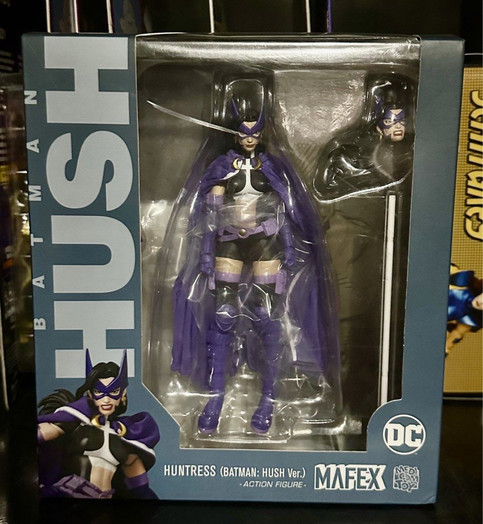 Mafex Huntress Batman Hush Version (Category: Figurines & Statues) located in Binan City. Submitted by elf.0000 (Listing ID 1441187328, Image 1). Description: P6000.00 plus sf Brand new and sealed but box is not in mint condition Payment via gcash Ship thru j&t or lalamove for same day delivery.