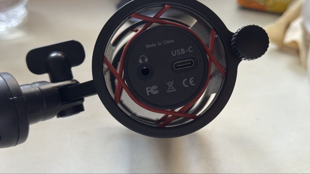 Maono PM471 USB Condenser Microphone (Category: Microphones) located in Singapore. Submitted by silverbear_51e22d (Listing ID 1441259473, Image 3). Description: Selling a Maono PM471 USB condenser microphone. * Good working condition * USB plug-and-play * Mic gain knob * Cardioid pickup pattern * Suitable for Discord, gaming, streaming, Zoom, online classes and voice recording * Includes microphone, shock mount, desktop stand and USB cable (as sh