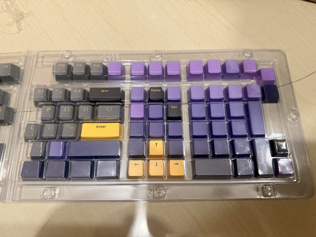 Mixed Keycaps (Category: Computer Keyboard) located in Caloocan City. Submitted by rogue.1z (Listing ID 1441177249, Image 2). Description: For Sale Mixed Keycaps Purple Side Engraved Keycaps OEM Attack Shark x85 Pro stock keycaps Cherry 📌Almost Brand New 📌 No fades/scratches 📌 Purple are shine-through.