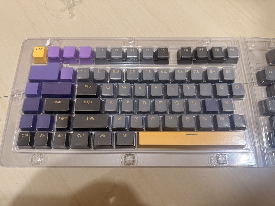 Mixed Keycaps (Category: Computer Keyboard) located in Caloocan City. Submitted by rogue.1z (Listing ID 1441177249, Image 1). Description: For Sale Mixed Keycaps Purple Side Engraved Keycaps OEM Attack Shark x85 Pro stock keycaps Cherry 📌Almost Brand New 📌 No fades/scratches 📌 Purple are shine-through.