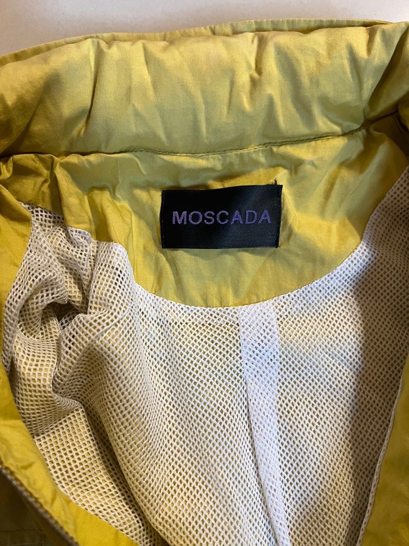 MOSCADA Yellow Utility Jacket with Zip Pockets (Category: Coats, Jackets and Outerwear) located in Makati City. Submitted by abbynak (Listing ID 1441251207, Image 3). Description: MOSCADA Yellow Utility Jacket. Zip front, multiple zip pockets, zip cuffs. Inner mesh lining. Casual style..