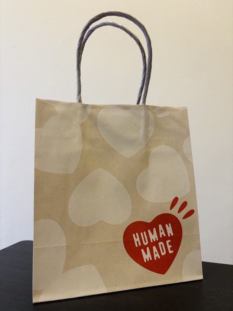 NEW Authentic HUMAN MADE Small Paperbag from Japan (Category: Tote Bags) located in Paranaque City. Submitted by mysinfulindulgence (Listing ID 1441225019, Image 1). Description: Guaranteed authentic Human Made paperbag New, unused from Human Made Japan Your purchase will help feed our NSHA Cats 🐈‍⬛🐈 Pick up loc: bf homes paranaque Mop: bdo / gcash Mod: ggx, jnt, lbc, grab or lalamove.