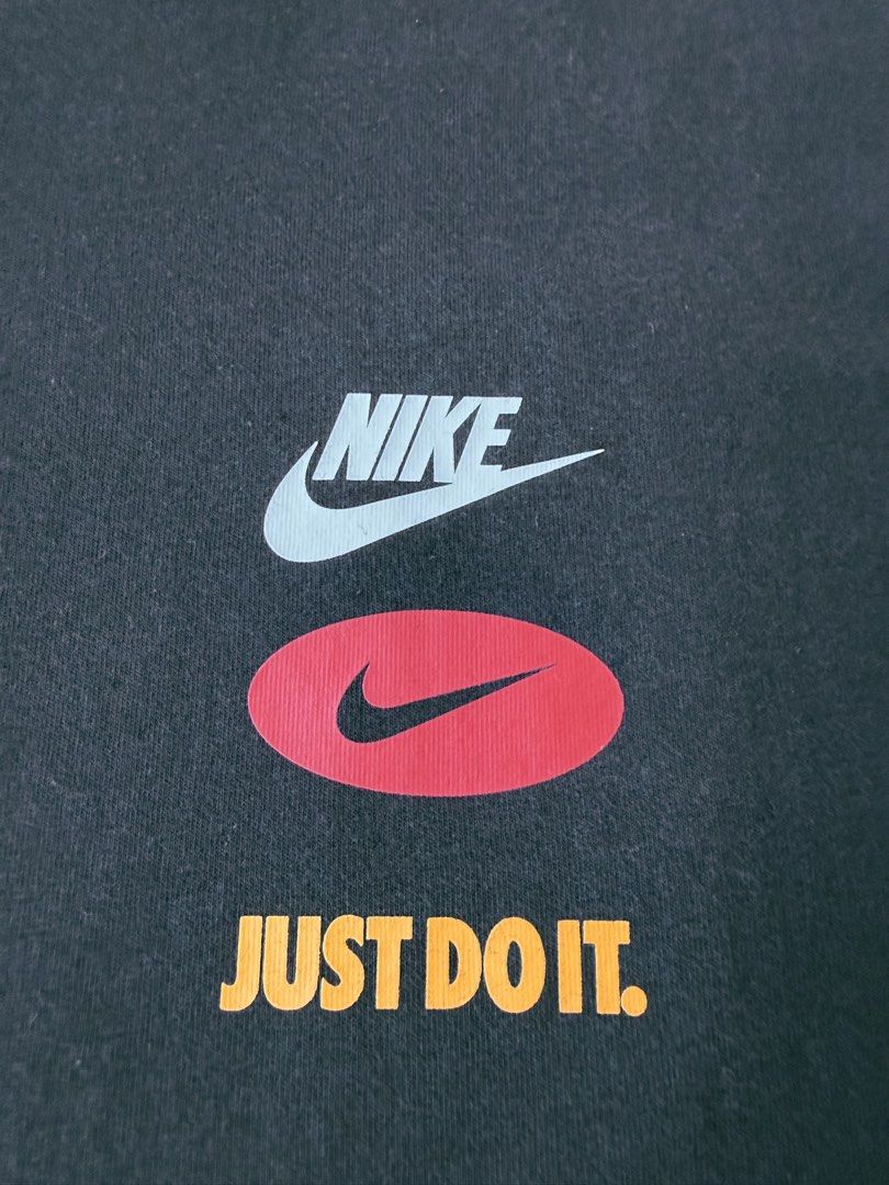 Nike T-Shirt "Just Do It" Philippines Tee (Category: Tshirts & Polo Shirts ) located in Batangas. Submitted by mistagwapo (Listing ID 1441323047, Image 2). Description: - Features 'Just Do It' slogan and stacked Nike logos on the front - Tag: Nike - S - Dimes (width x length): 19 x 27 - Color Rate: 9/10 - Flaws: Visible Fades “This is a pre-owned item, so please expect minor flaws.” - Ideal for casual wear.