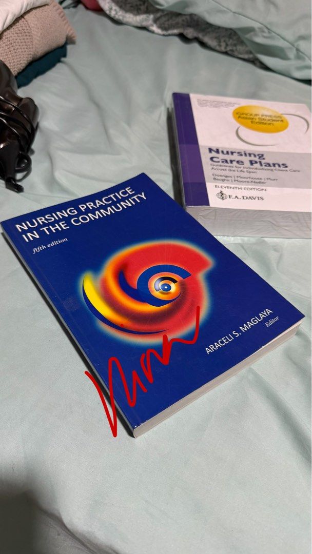 Nursing Practice in the Community by Araceli Maglaya (Category: Textbooks) located in Caloocan City. Submitted by nina10____. (Listing ID 1441300312, Image 1). Description: ‼️Unsealed but not used. No highlights whatsoever. Tambak lang kaya selling for a much lower price ! :) - Nursing textbooks for sale - 'Nursing Practice in the Community', 5th Edition by Araceli Maglaya - 'Nursing Care Plans', 11th Edition - Essential reference materials for n