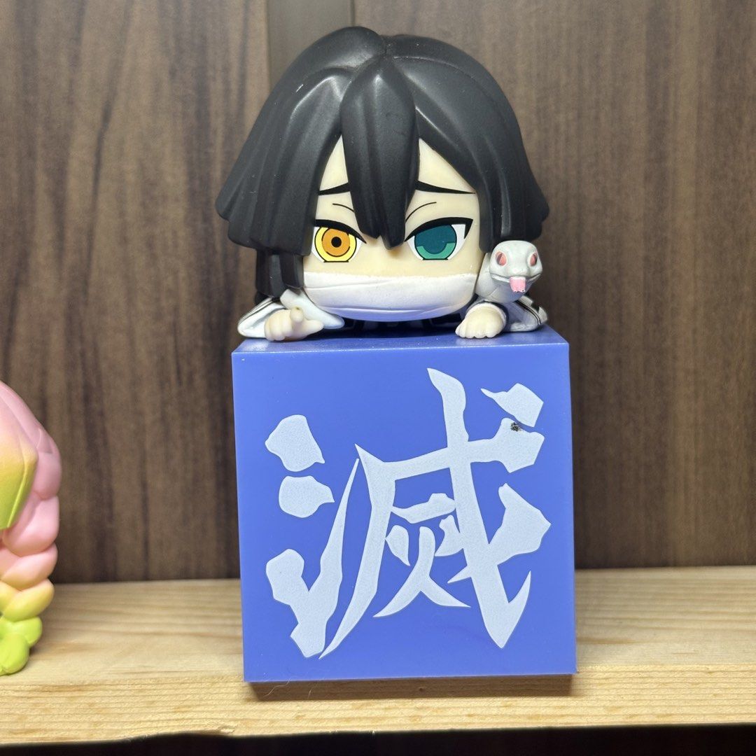Demon Slayer Obanai Iguro Hikkake (Category: Figurines & Statues) located in Antipolo. Submitted by jorgieanimeshop (Listing ID 1441178004, Image 1). Description: Selling my hashira collection 🥹. All items were kept in a display case (loose condition). Prices are listed in each photo Mine now, Ship Later ✨ 💸 - Gcash/Maribank/GoTyme 📦 - Lalamove/JNT 📌Antipolo Rizal Sanemi Hikkake - ₱450 Take All Chokonokko Hashira - ₱2,650 (7pcs) + free 3 acry