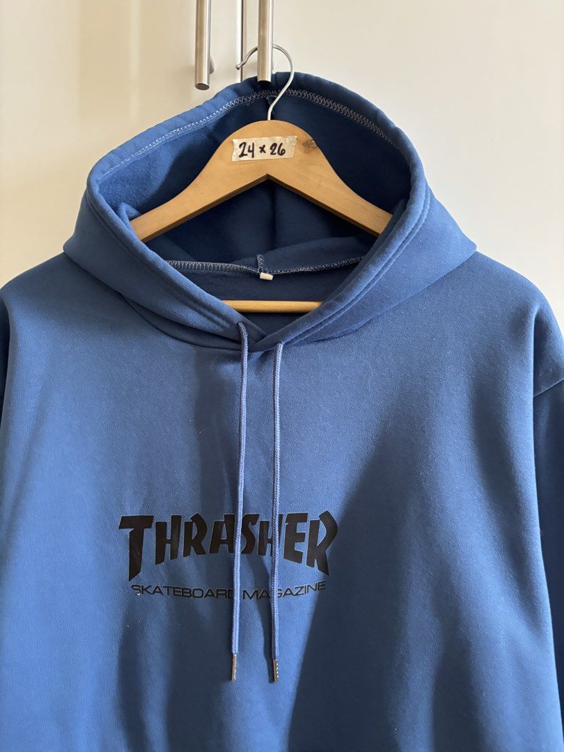 Off Thrasher Hoodie (Category: Coats, Jackets and Outerwear) located in Angeles City. Submitted by cartmuse.ph (Listing ID 1441288557, Image 3). Description: Selling my pre-owned hoodie. Size: M-L Dimensions: 24 in x 26 in Color rate: 10/10 Material: 50% polyester, 50% cotton In excellent condition.