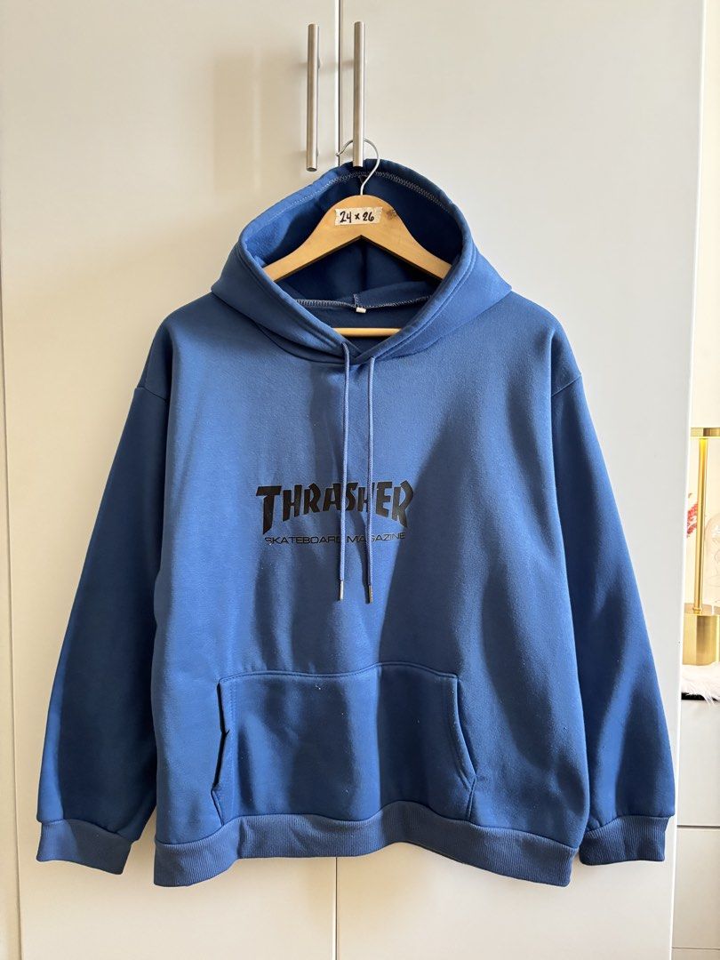 Off Thrasher Hoodie (Category: Coats, Jackets and Outerwear) located in Angeles City. Submitted by cartmuse.ph (Listing ID 1441288557, Image 2). Description: Selling my pre-owned hoodie. Size: M-L Dimensions: 24 in x 26 in Color rate: 10/10 Material: 50% polyester, 50% cotton In excellent condition.