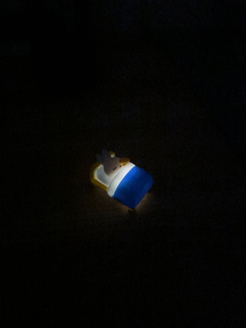 Official Miffy Sleeping Night Light Gashapon (Category: Designer & Blind Box Toys) located in Cainta. Submitted by miffysells (Listing ID 1441300033, Image 3). Description: - Official Miffy Sleeping Night Light - Authentic Gashapon collectible - Features Miffy sleeping soundly with a teddy bear - Emits a soft, warm light - Ideal as a night light or decorative item - Perfect for Miffy fans and collectors.