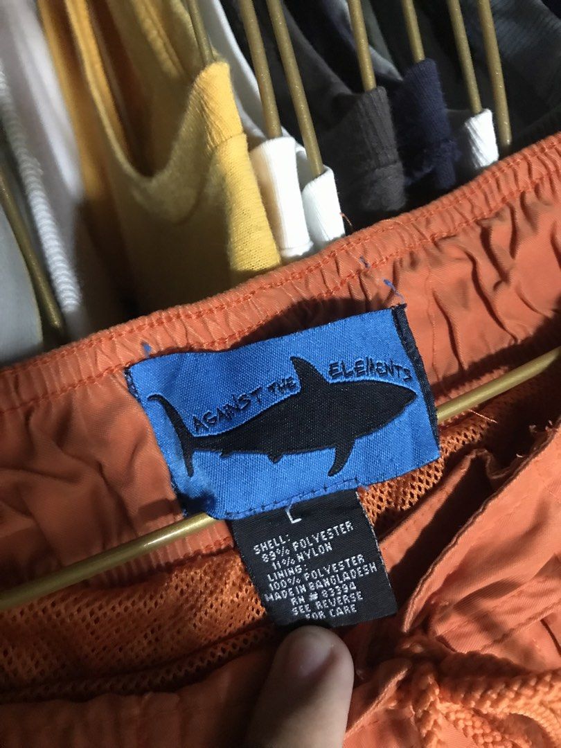 Orange Swim Shorts (Category: Shorts) located in Manila. Submitted by terlterlterl (Listing ID 1441346694, Image 2). Description: 34 waist 21 length 12.5 leg opening issue see last photo.