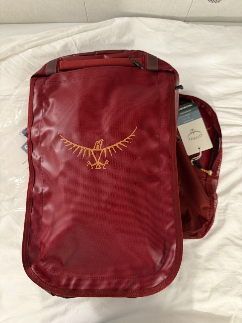 Osprey Transporter 40L Duffel Bag - Red (Category: Backpacks) located in Paranaque City. Submitted by suzyfern07 (Listing ID 1441293434, Image 3). Description: Mall price 10k++ Guaranteed authentic - Osprey Transporter 40L Duffel Bag - Vibrant Red Color - Versatile Backpack Straps for Comfortable Carrying - Built with Durable Materials for Long-Lasting Use - Perfect for Travel, Gym, or Everyday Adventures - Brand New with Original Tags Attached .
