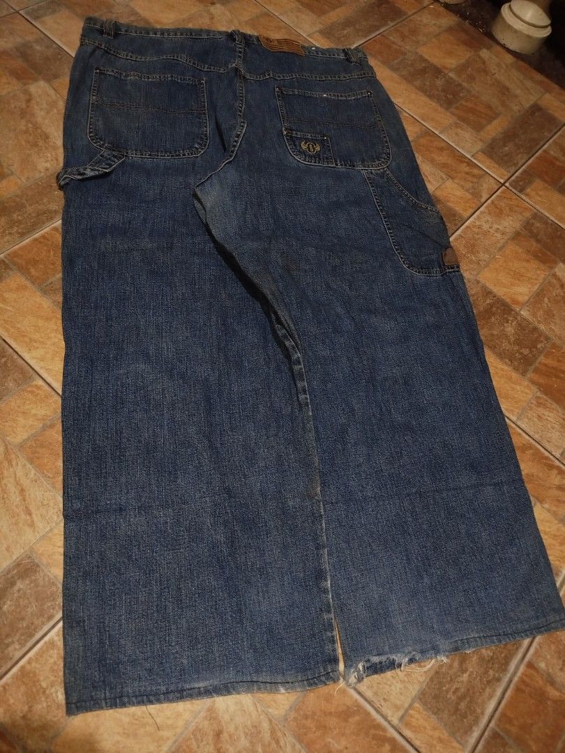 Outkast Denim Jeans Carpenter Style Blue (Category: Jeans) located in Zamboanga. Submitted by notcaker (Listing ID 1441340605, Image 2). Description: Vintage Outkast Y2k style Denim Carpenter With Last Comps on Grailed Waist: 40 Length: 41 Leg Opening: 10.5 Dm for more details.
