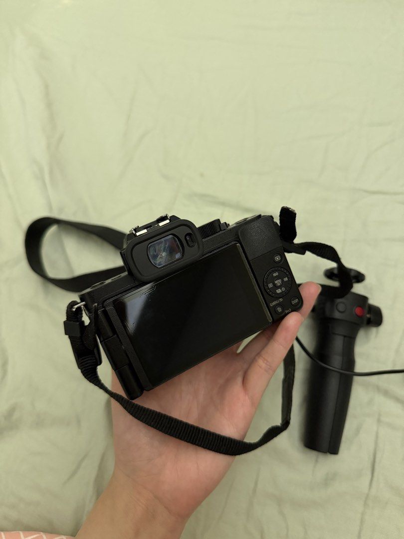 Panasonic Lumix DC-G100 with Grip (Category: Cameras) located in Paranaque City. Submitted by donut___ (Listing ID 1441216746, Image 3). Description: WTS / SELLING / FOR SALE Panasonic Lumix G camera - Includes hand grip for stability, strap also included - Features a flip-out screen Meetups : Parañaque City area, Rockwell Makati or Mandaluyong - No box.